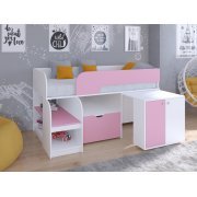 белый / розовый