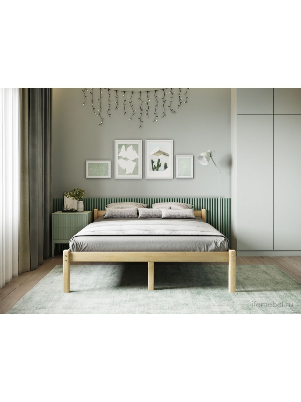 Полутораспальная кровать Ирвин 120х200