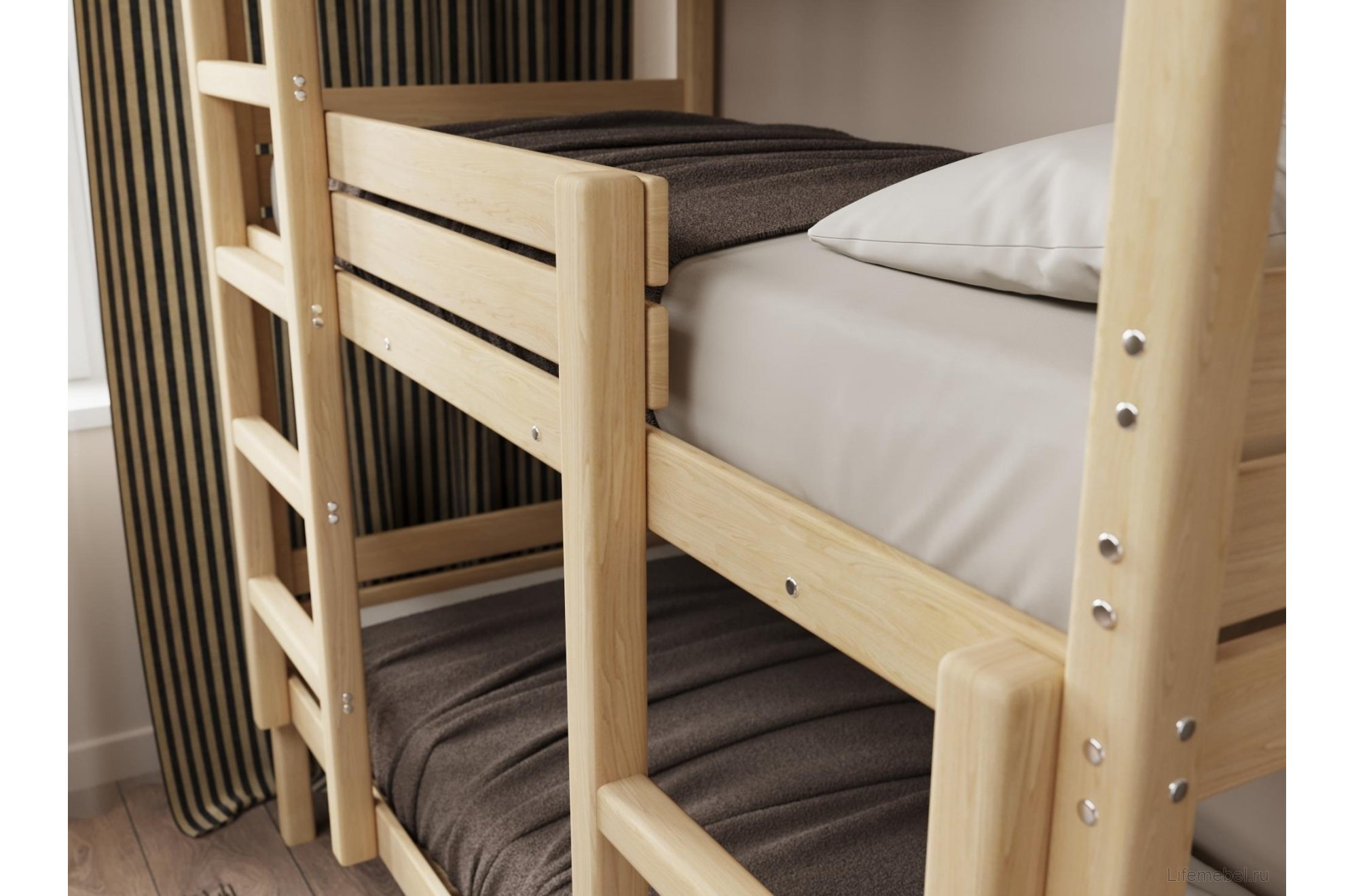 Трехъярусная кровать Офелия 80х200