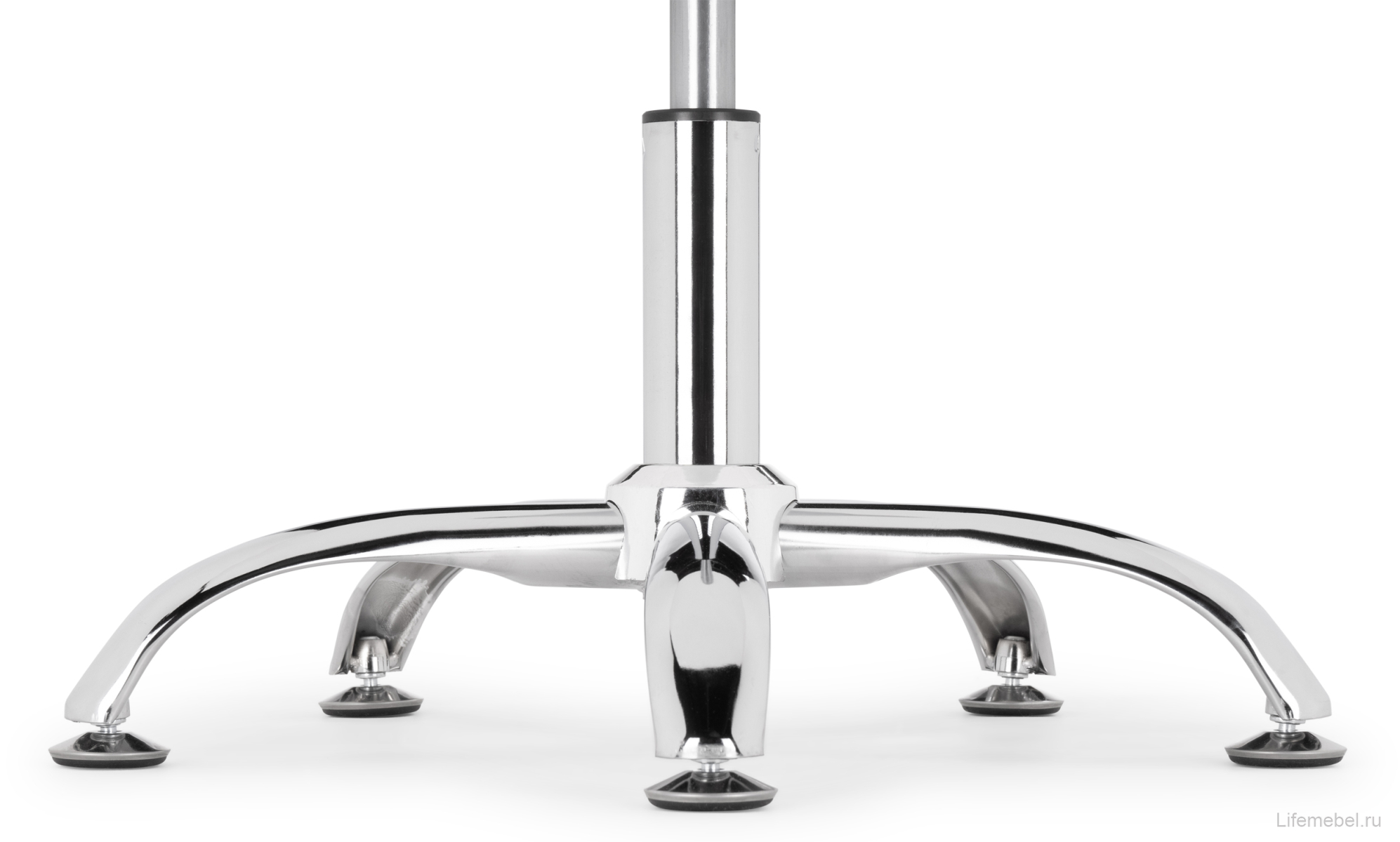 Пяточки Глайдеры для офисного кресла 5 шт хром