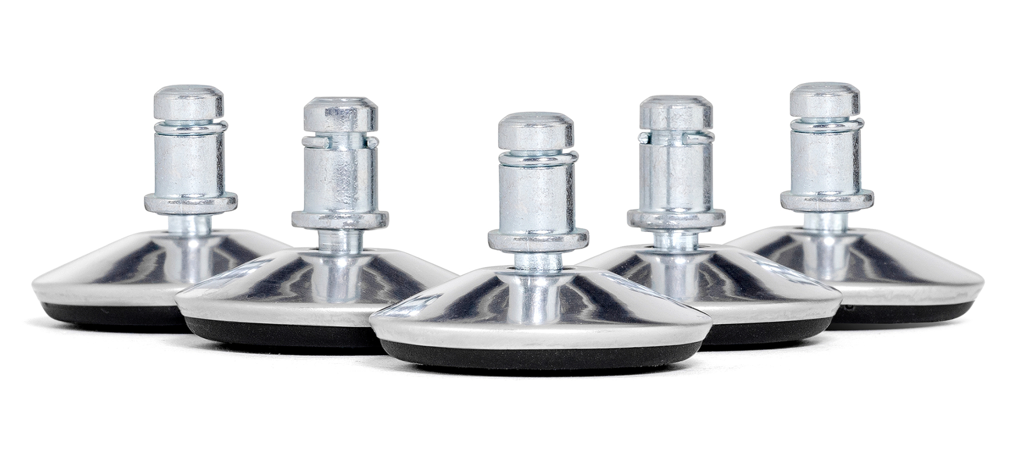 Пяточки Глайдеры для офисного кресла 5 шт хром