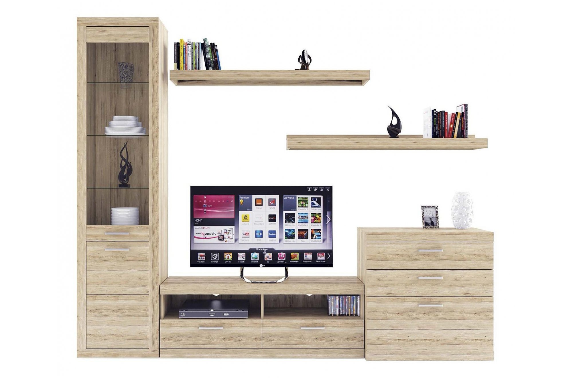 Гостиная Oskar комплектация 6 дуб санремо