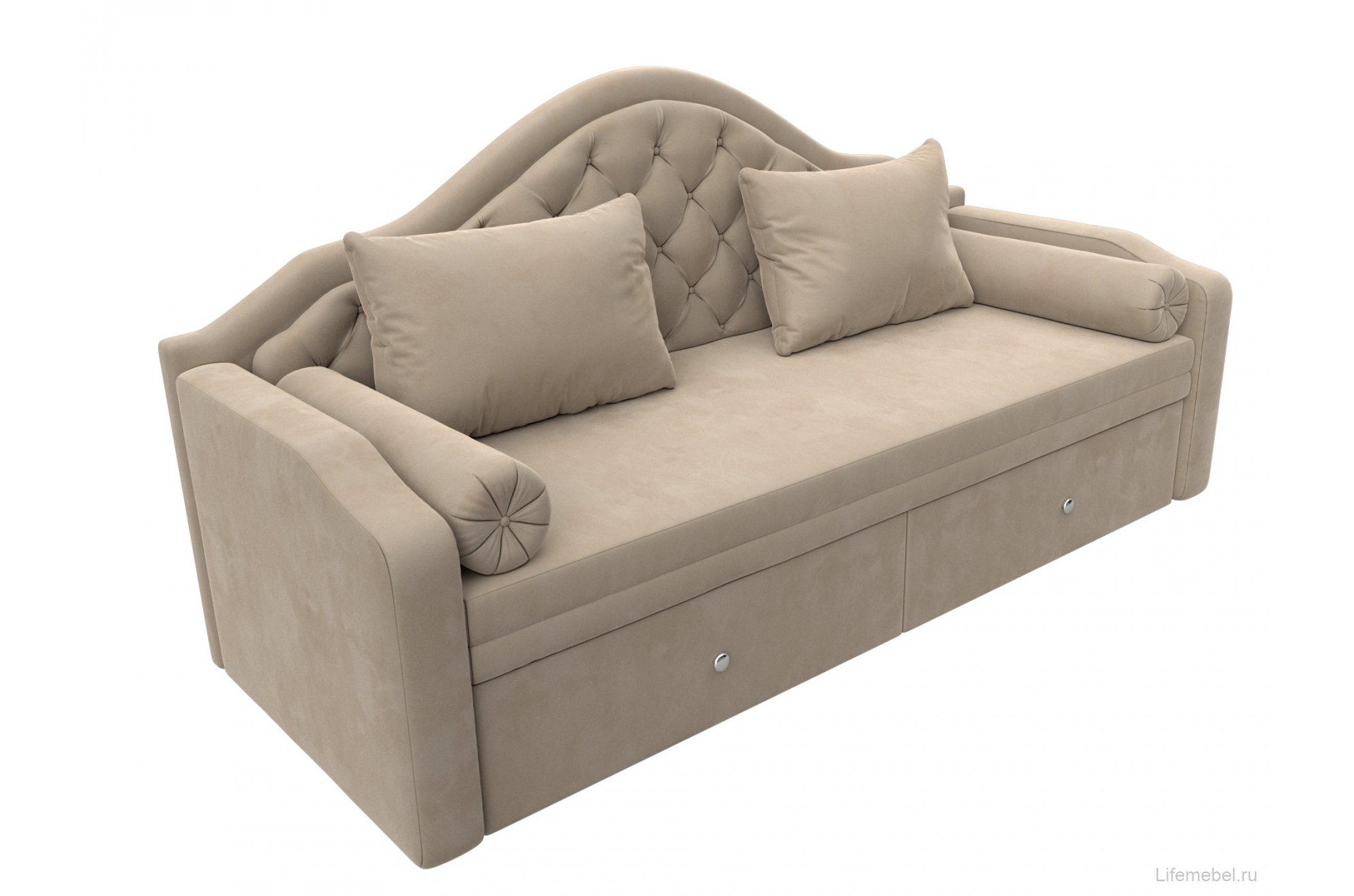 Диван детский Сойер велюр MR бежевый