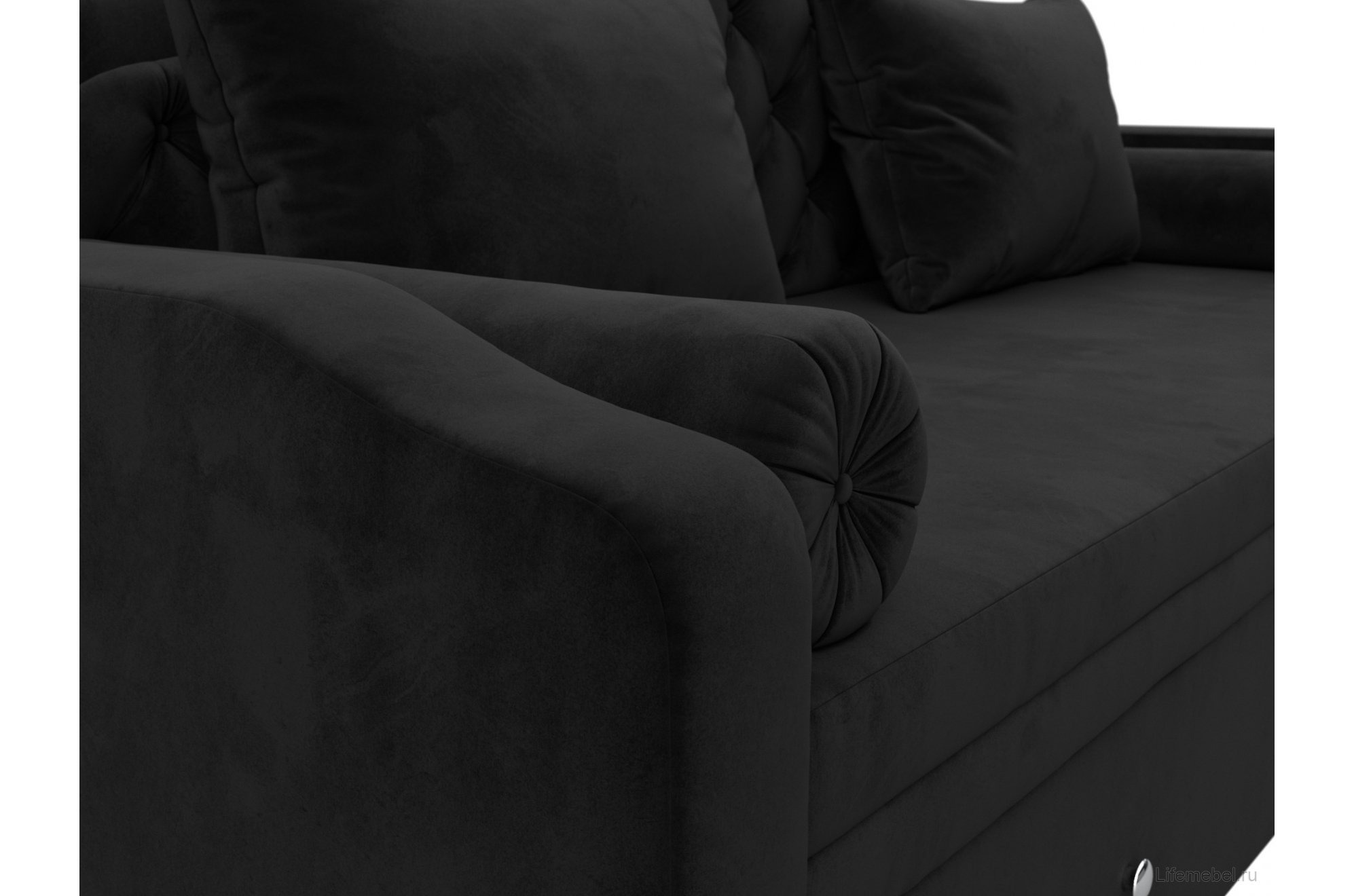 Диван детский Сойер велюр MR черный