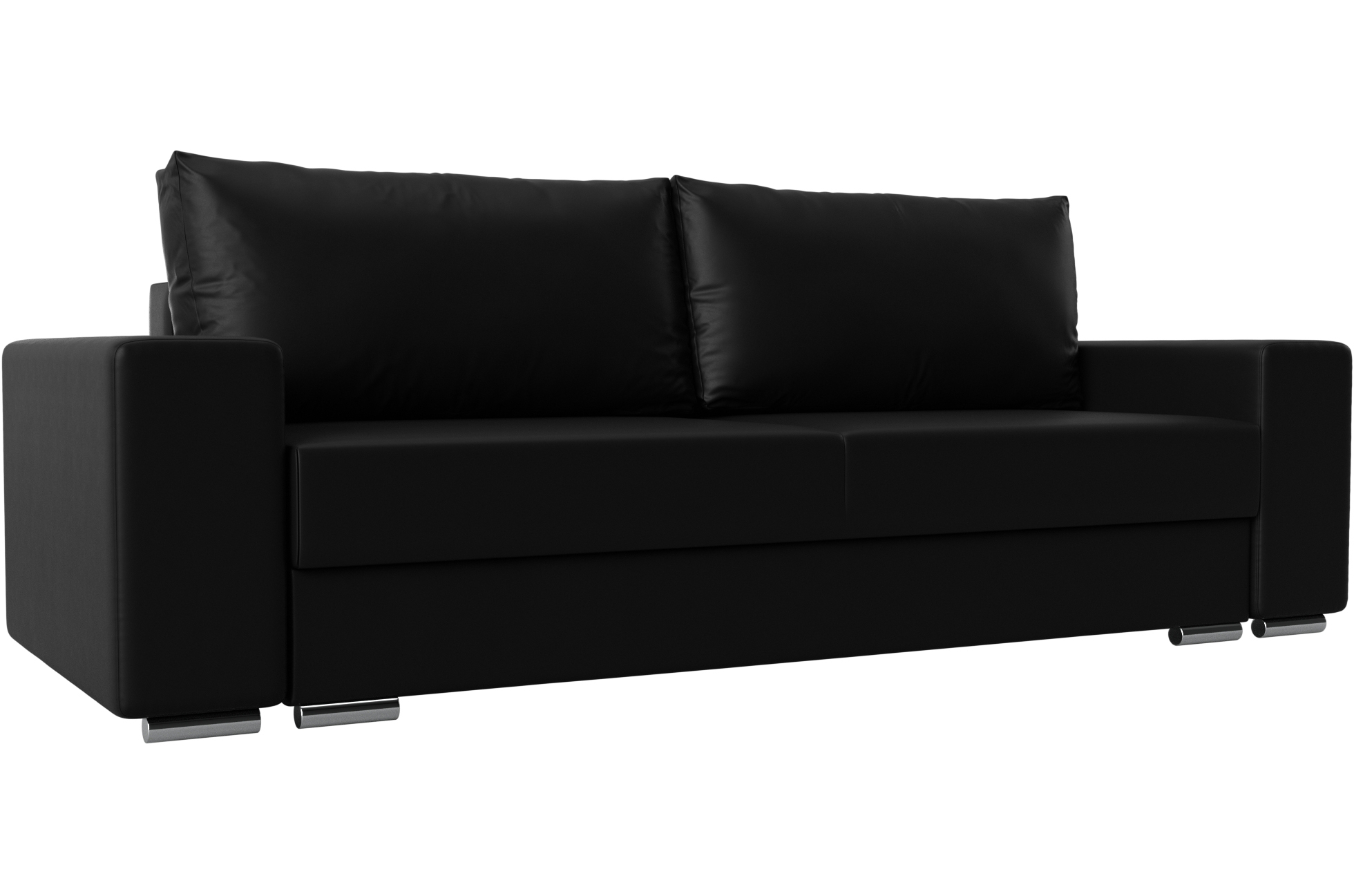 Диван Дрезден черная экокожа