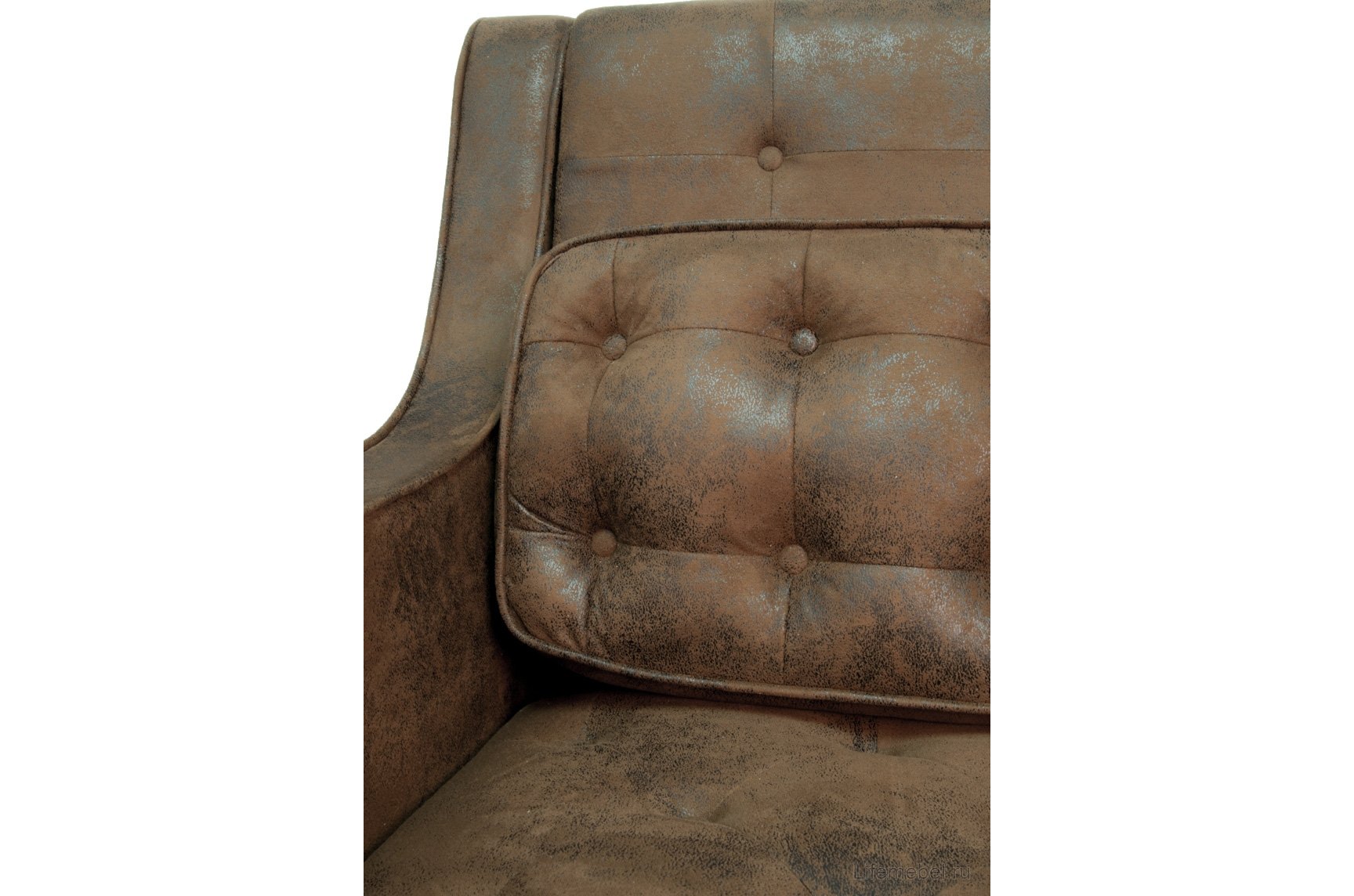 Диван Hublon двухместный коричневый