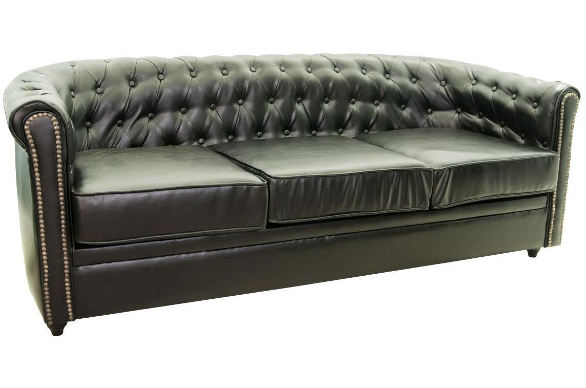 Диван Karo трехместный черный