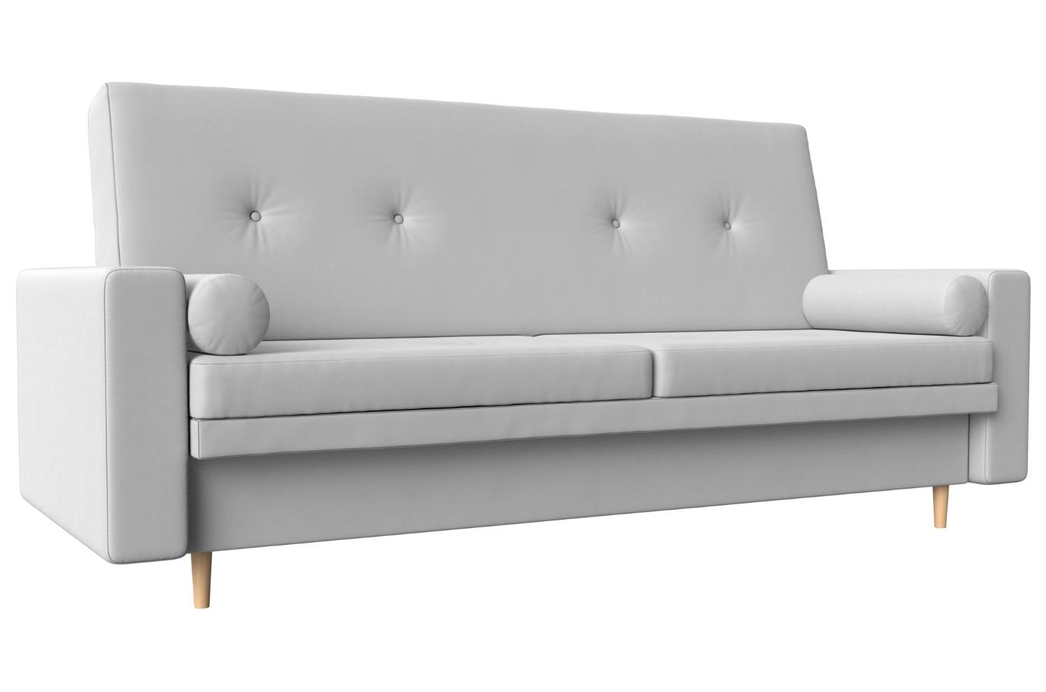 Диван прямой книжка Белфаст эко кожа белый