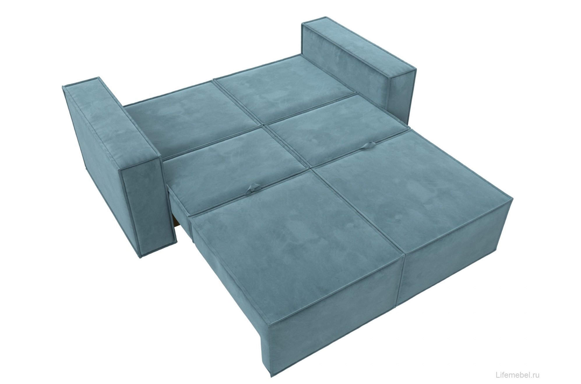 Диван Куба мини велюр бирюзовый