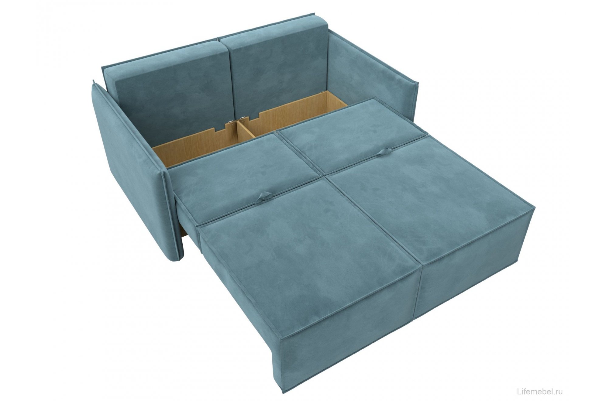 Диван Либерти велюр бирюзовый