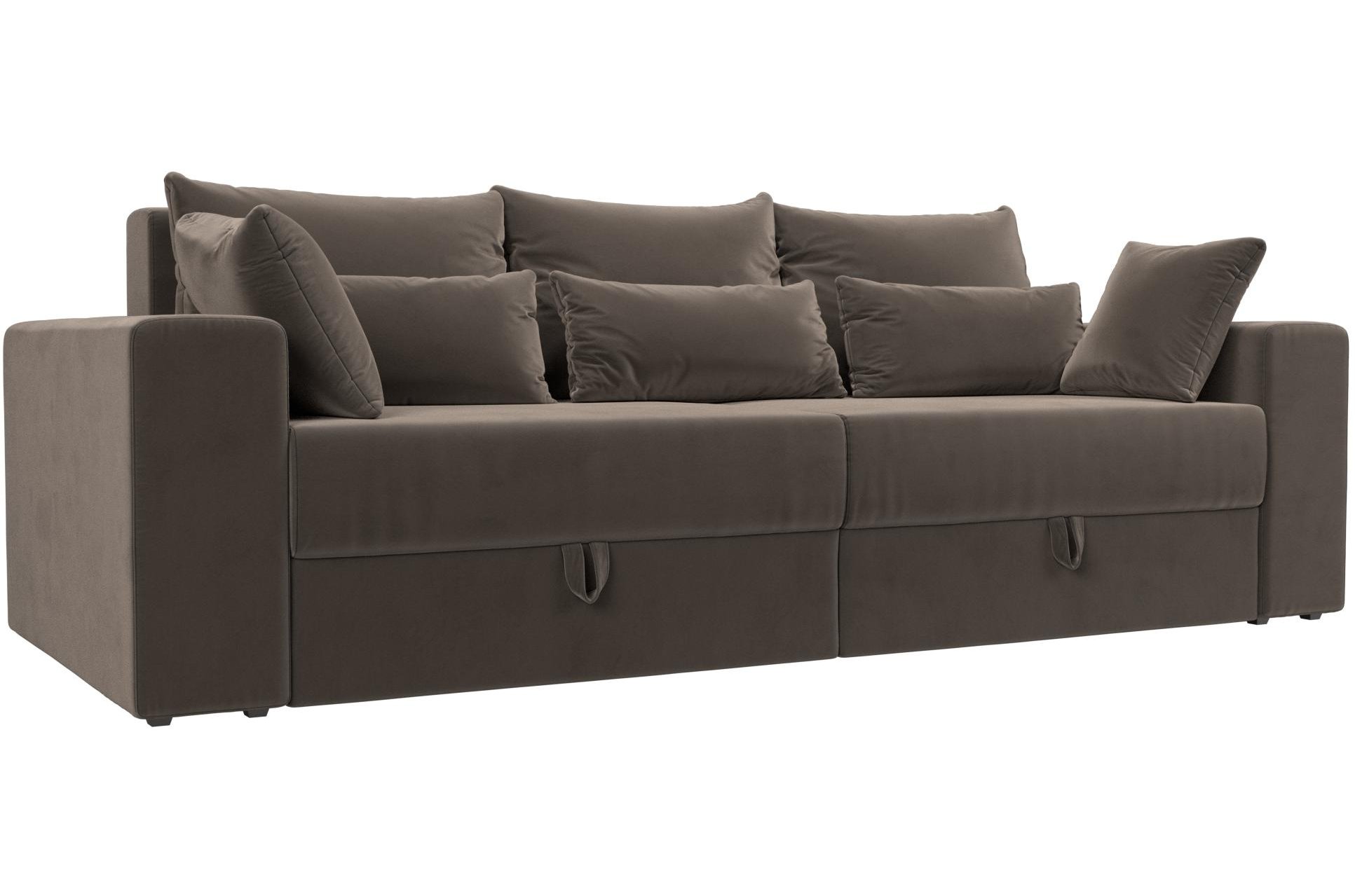 Диван Мэдисон велюр коричневый