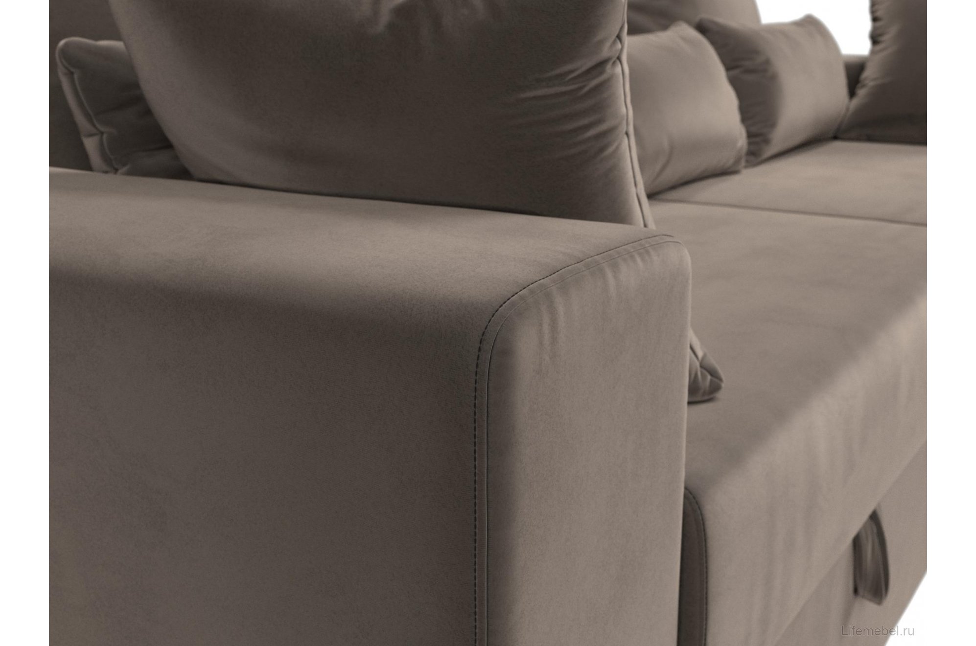 Диван Мэдисон велюр коричневый