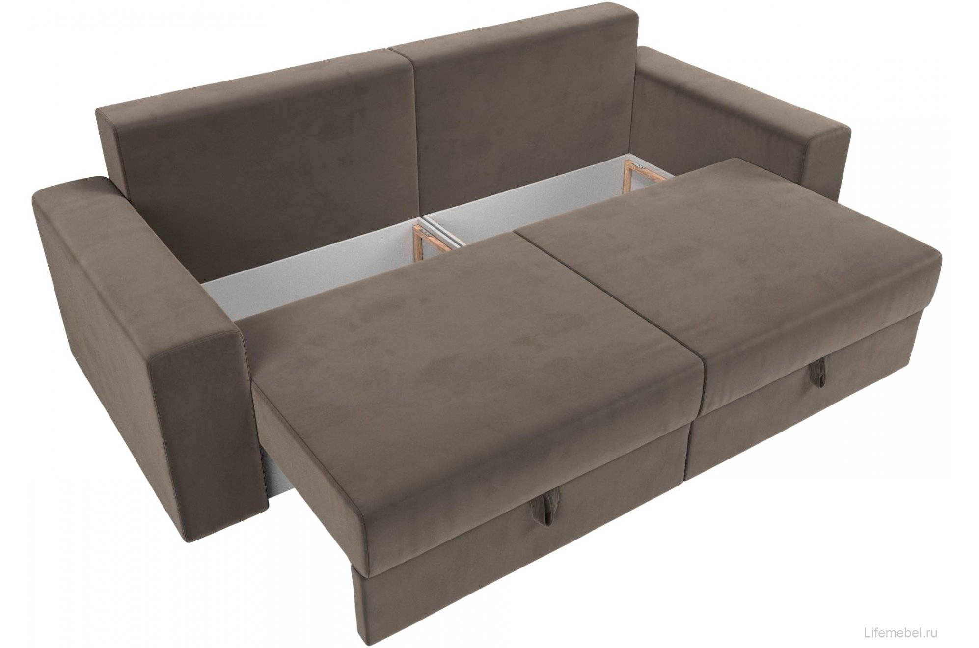 Диван Мэдисон велюр коричневый