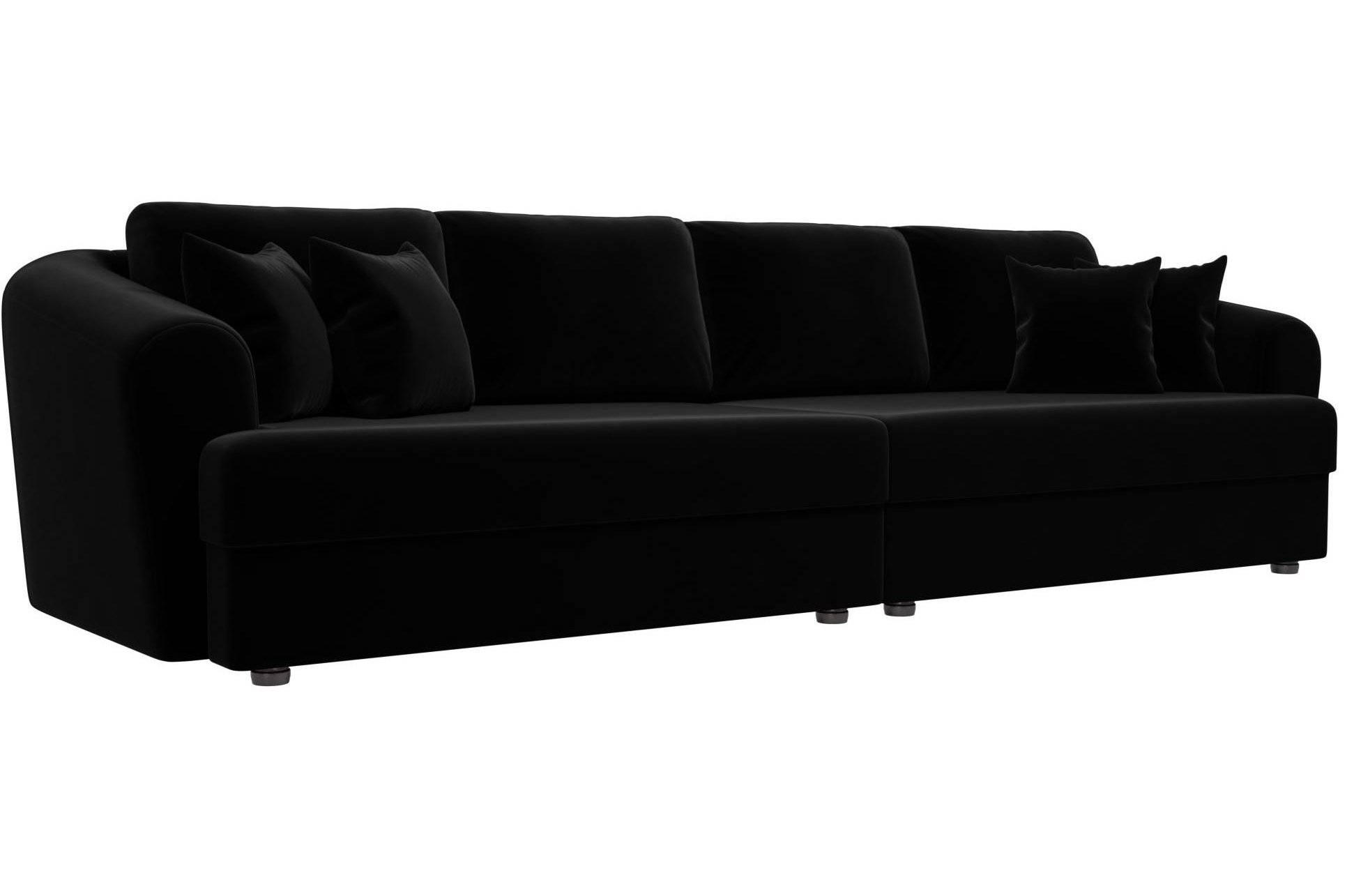 Диван Милтон велюр черный