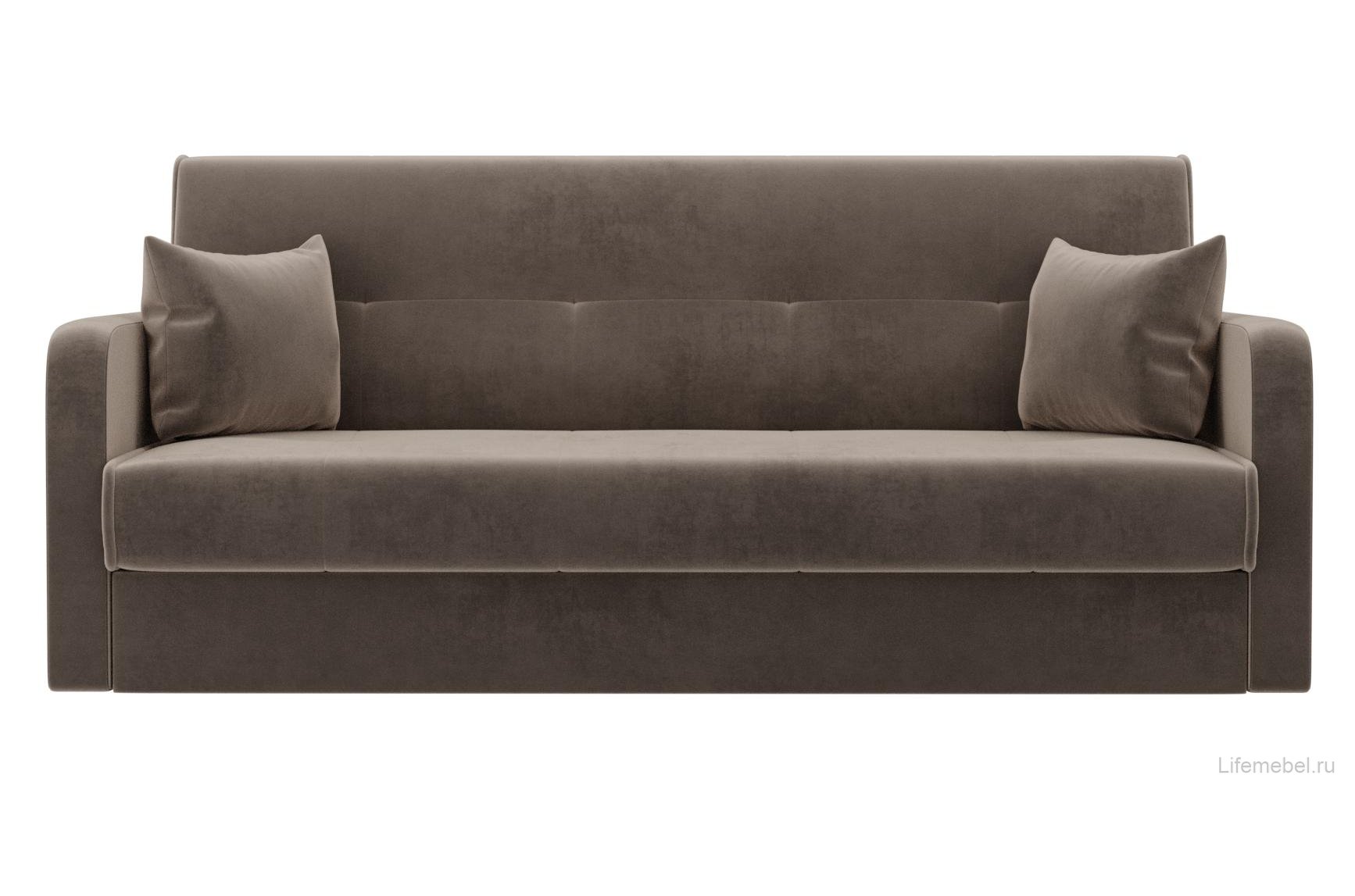 Диван Надежда велюр коричневый