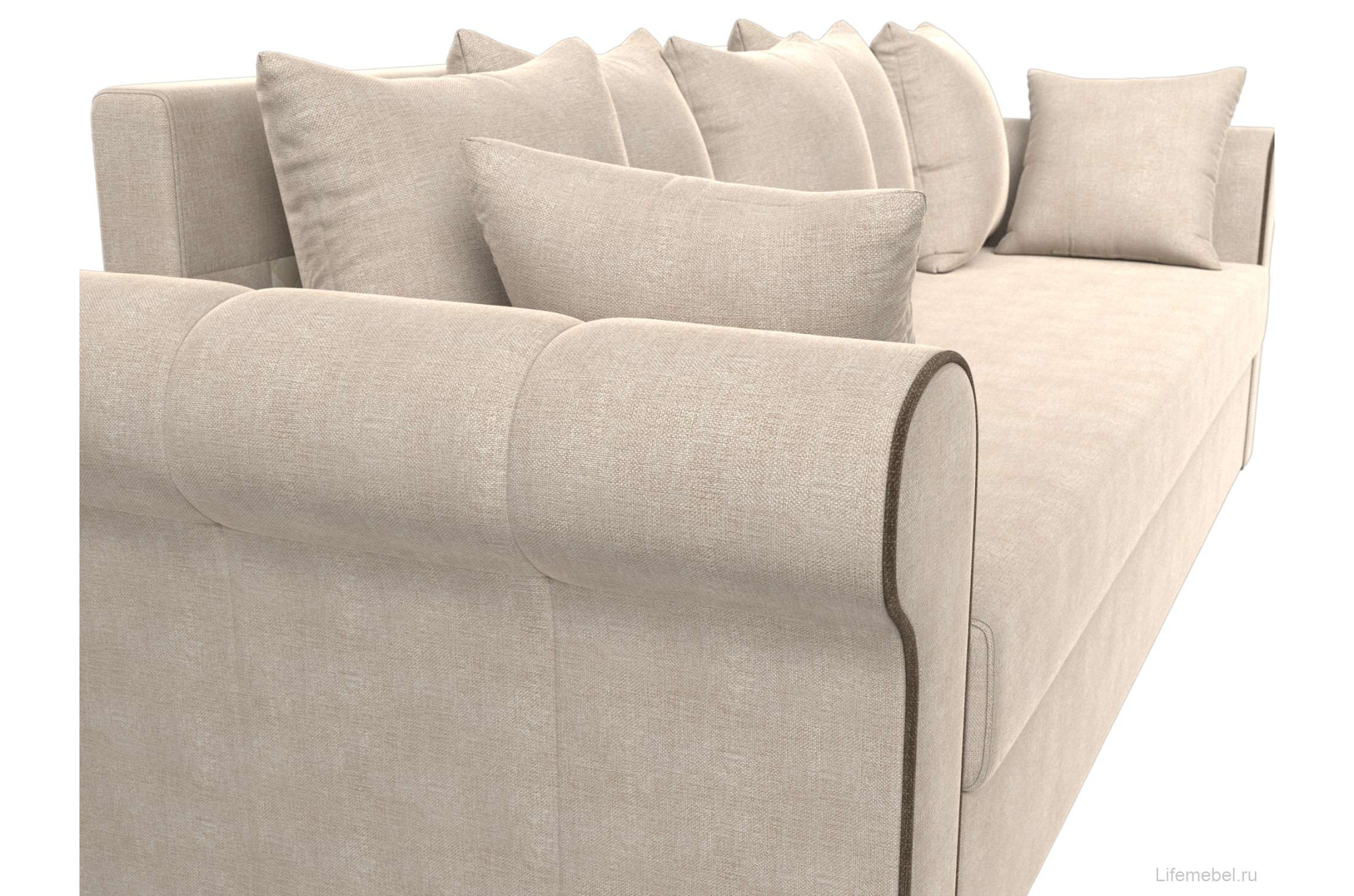 Диван Рейн бежевая рогожка