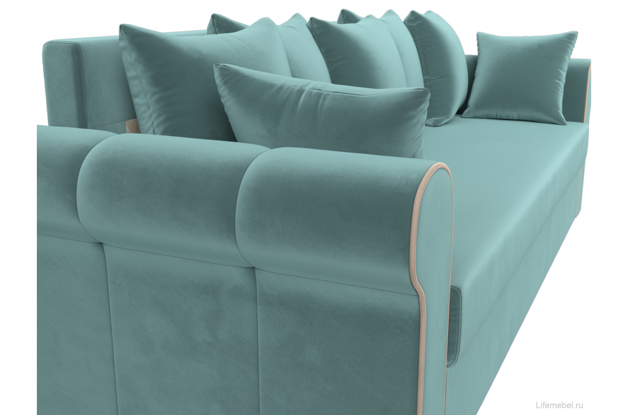 Диван Рейн бирюзовый велюр