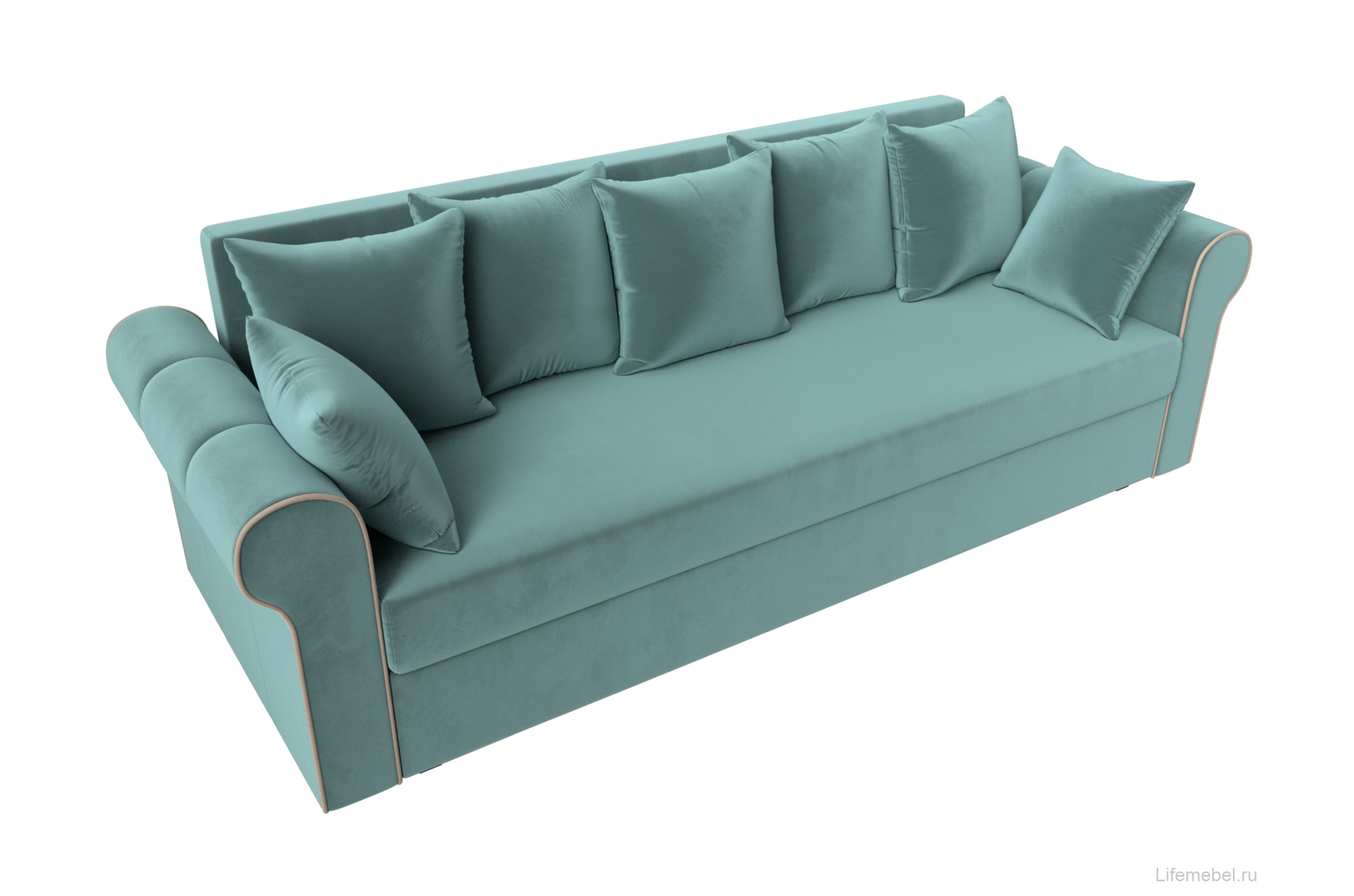 Диван Рейн бирюзовый велюр
