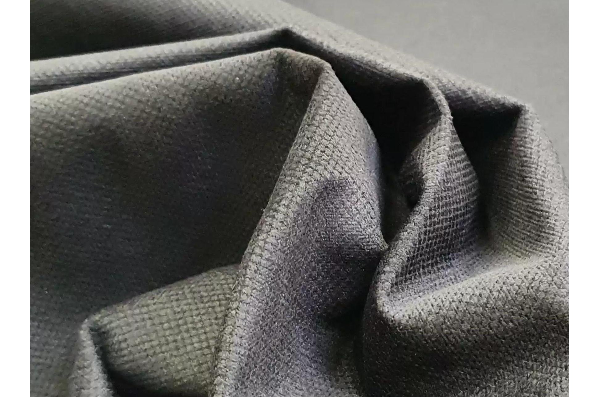 Диван Сатурн микровельвет бежевый / коричневый П-образный