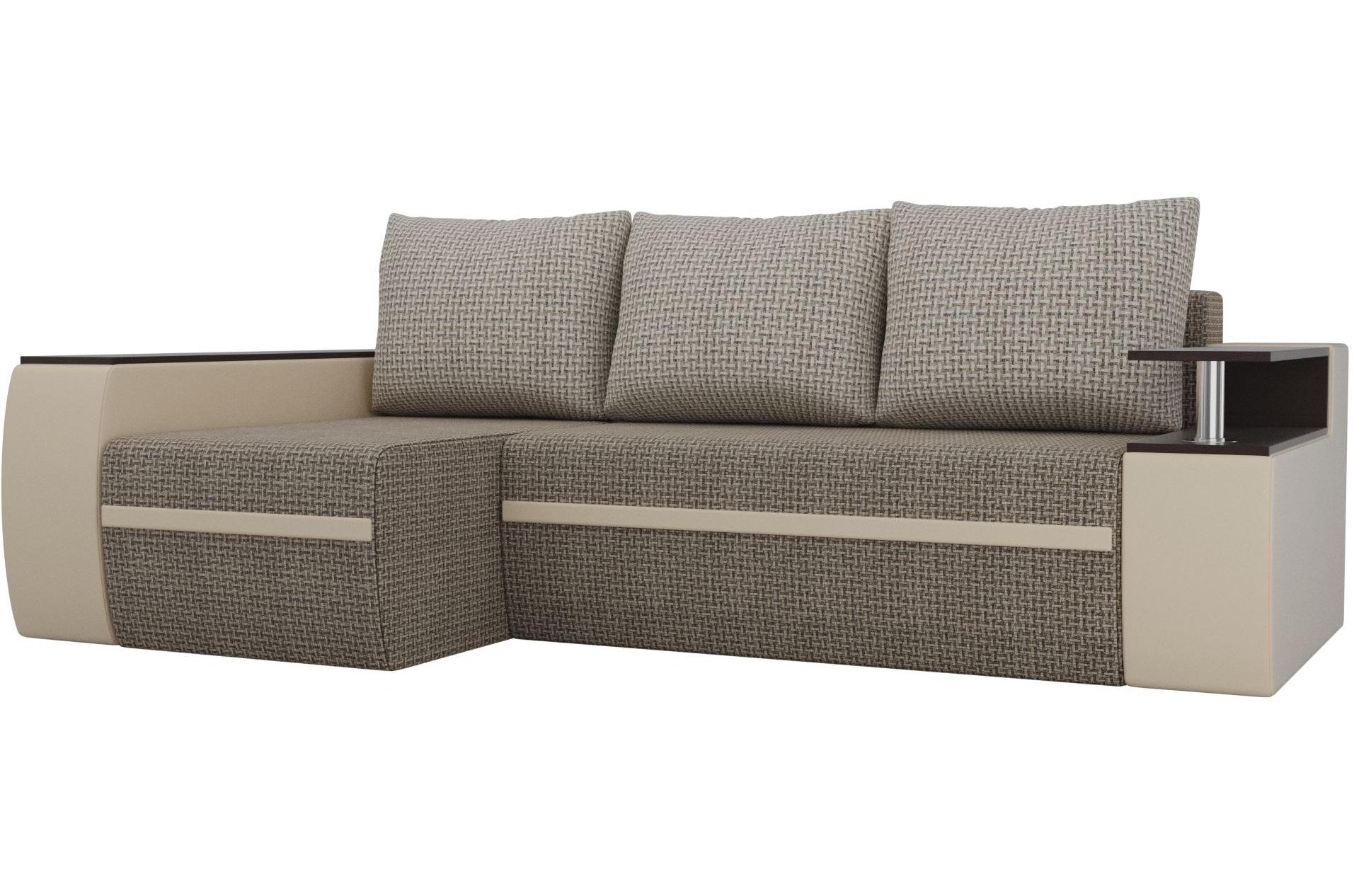 Диван угловой Майами левый корфу 03 / эко кожа бежевая