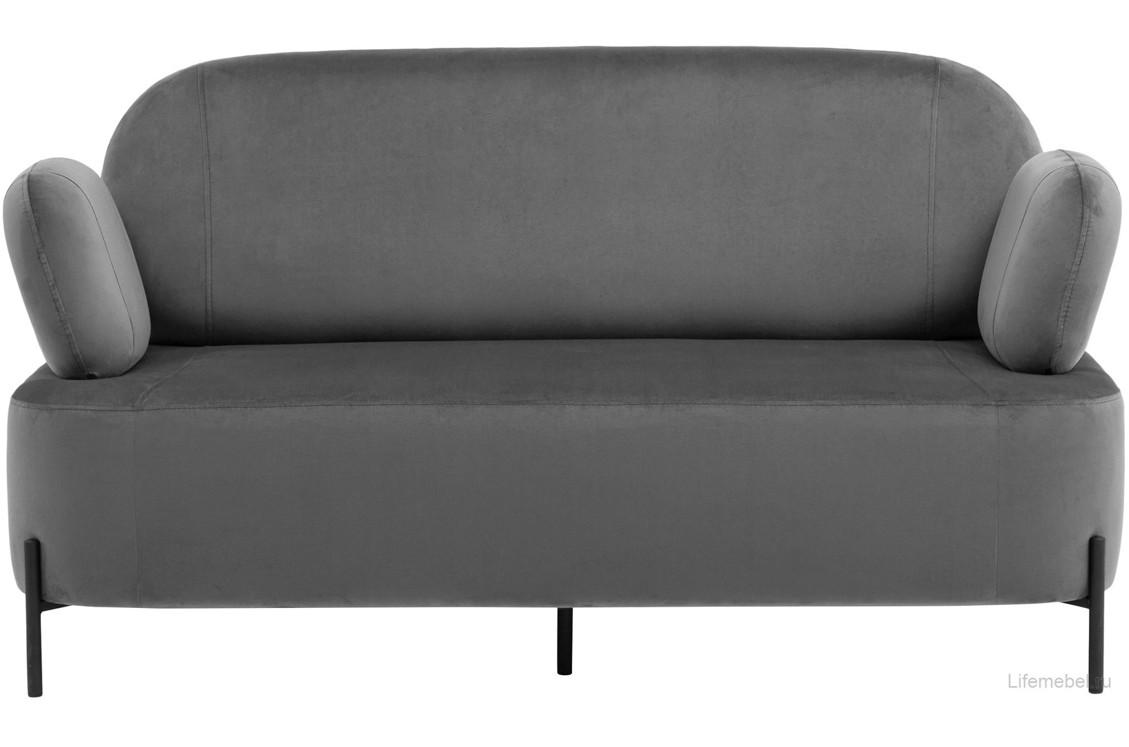 Диван Уно серый велюр