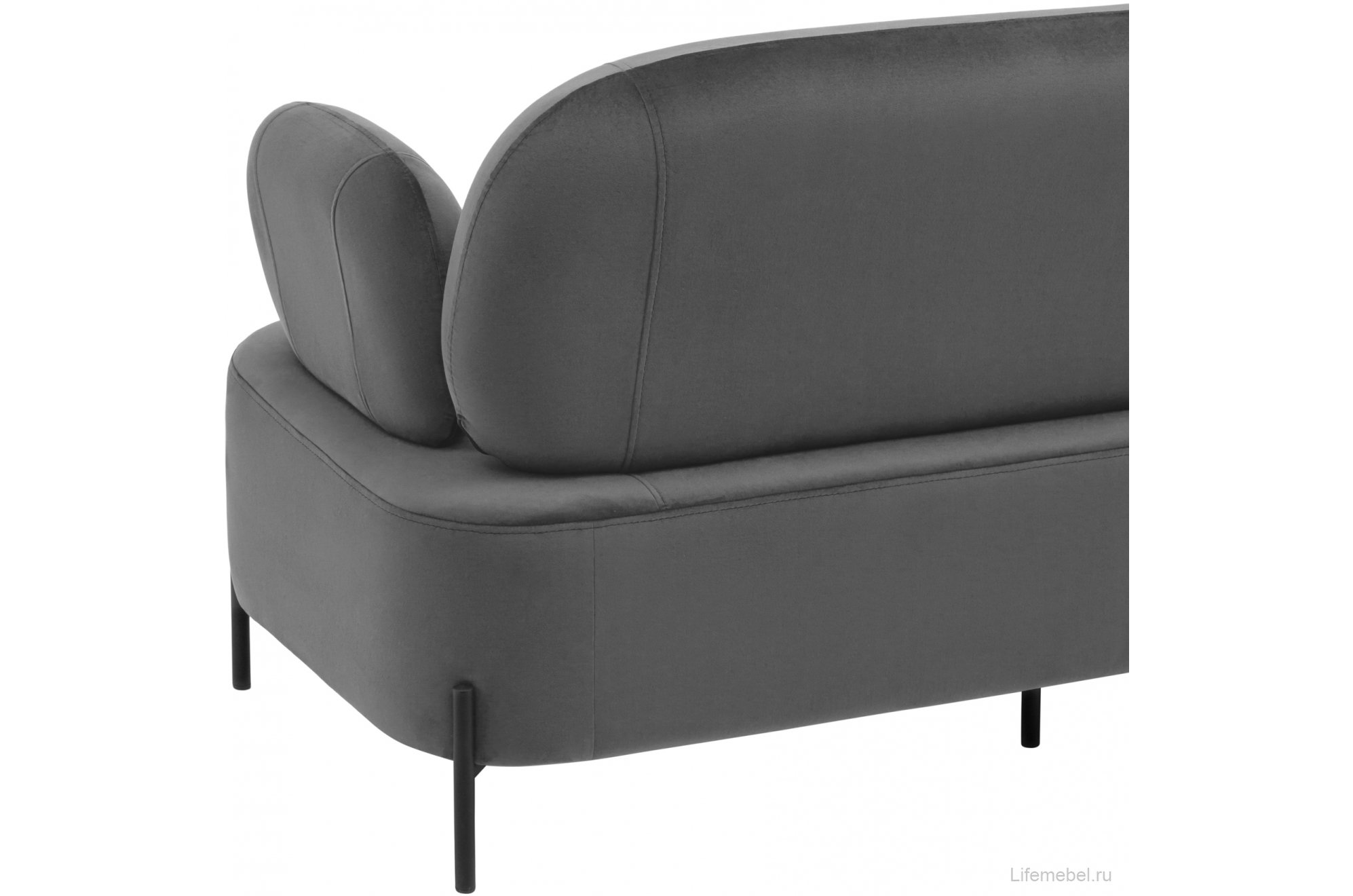 Диван Уно серый велюр