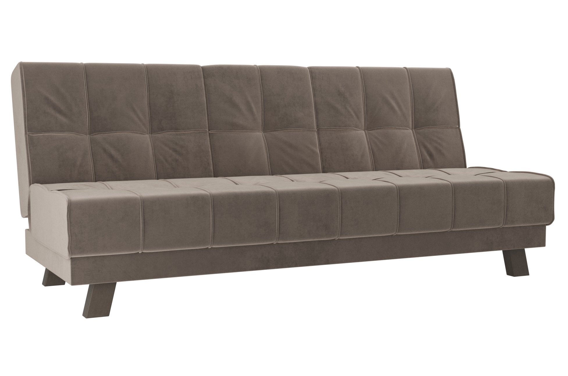 Диван Винсент велюр коричневый прямой