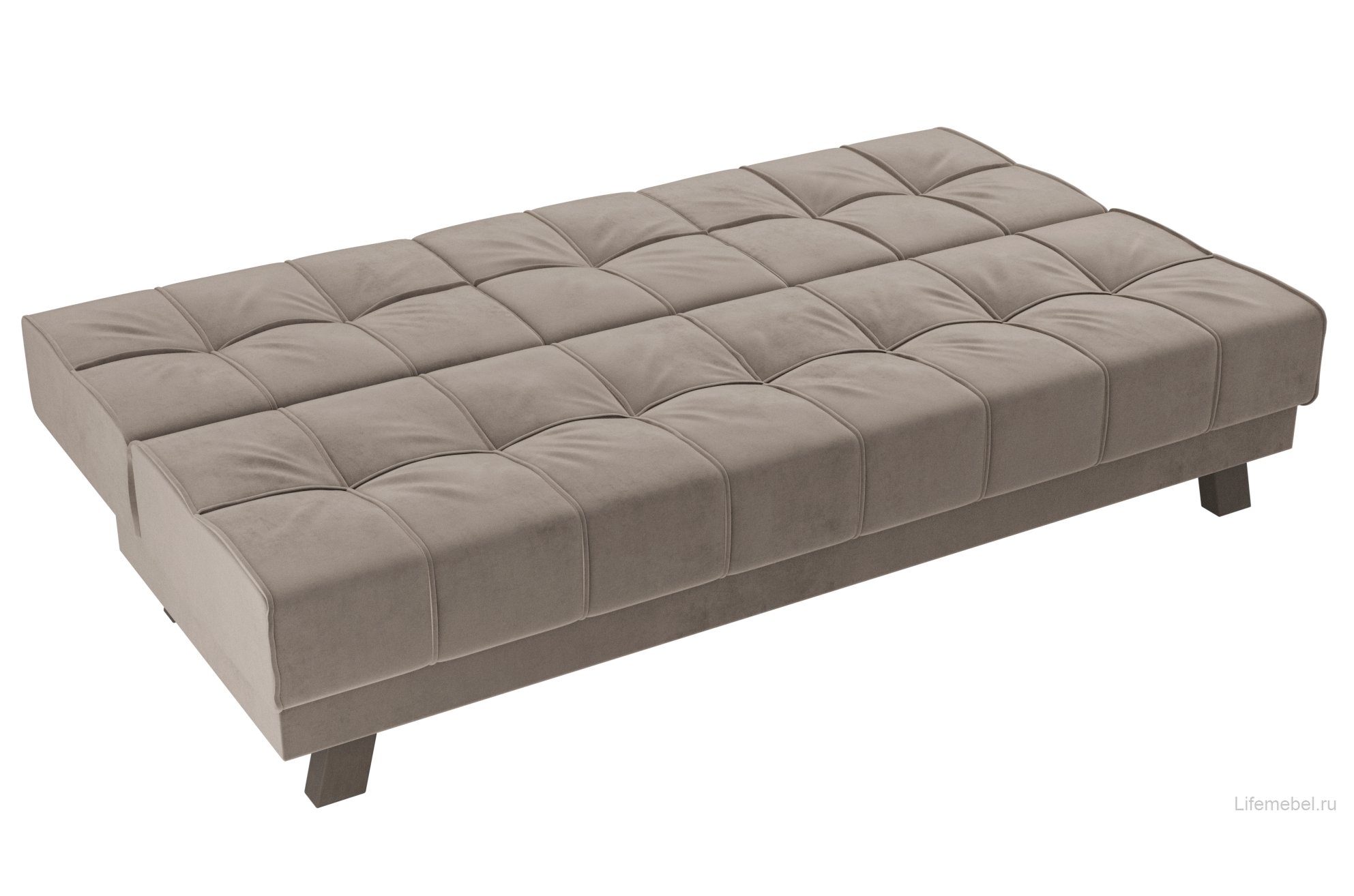 Диван Винсент велюр коричневый прямой