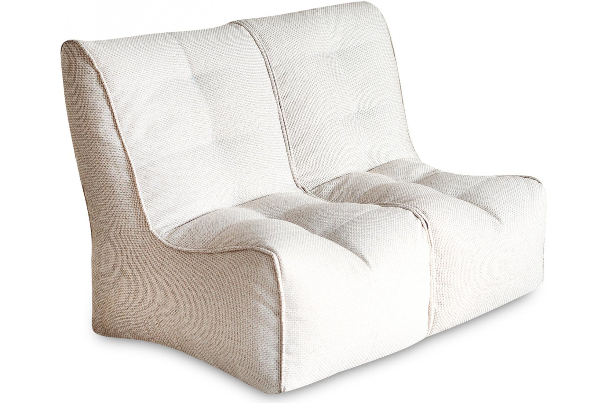 Модульный диван Shape бескаркасный 2 секции бежевый