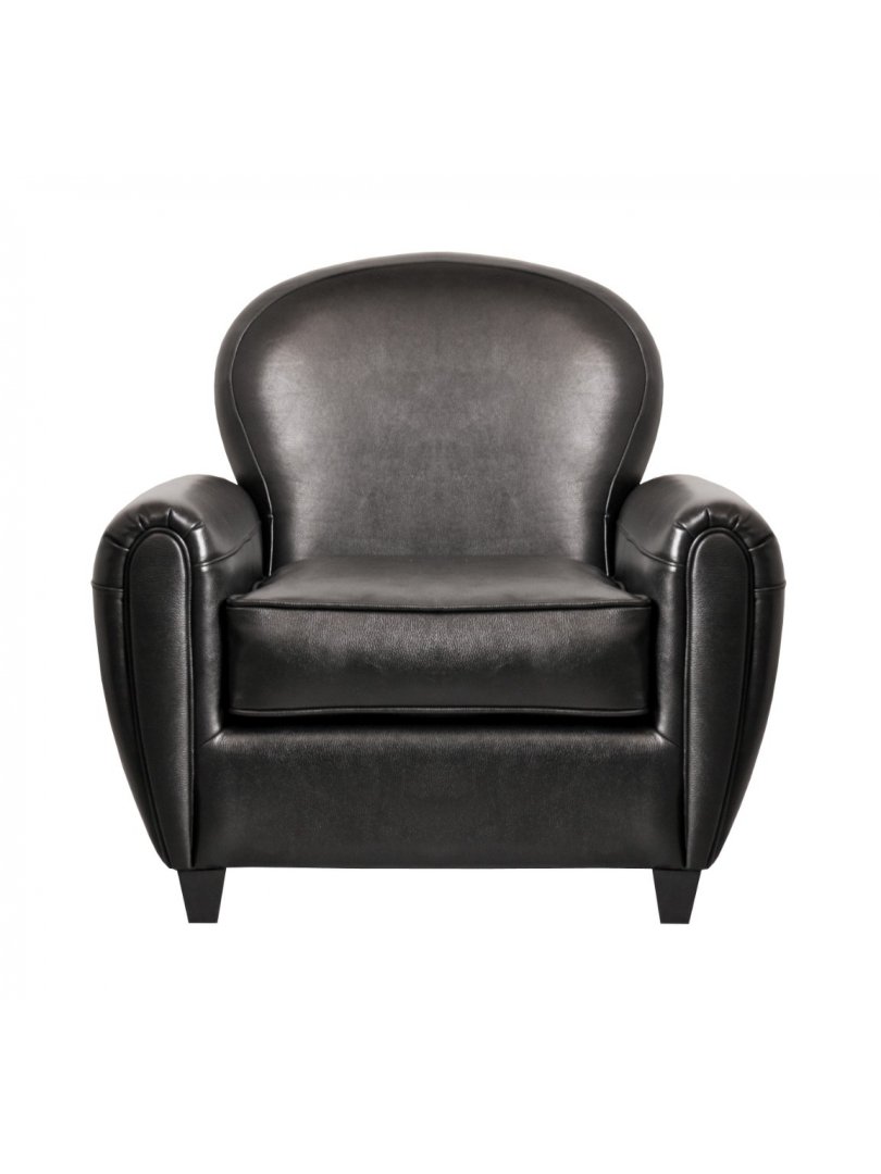 Кожаное кресло черное Flog