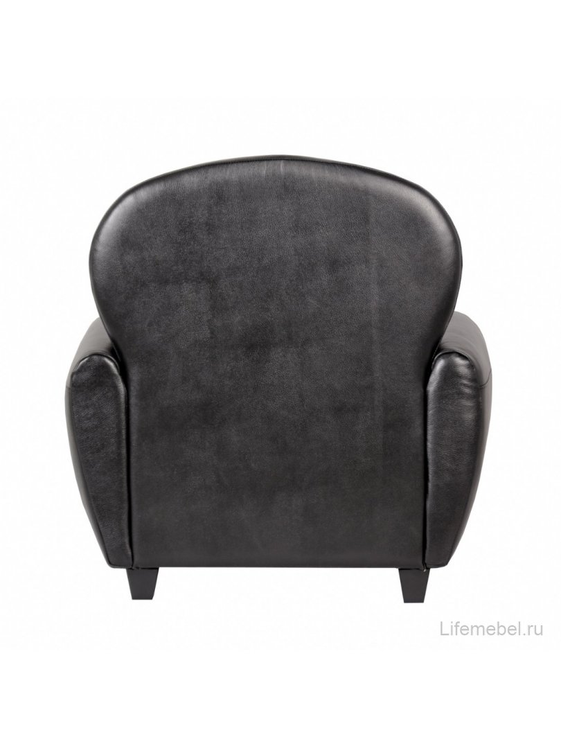 Кожаное кресло черное Flog