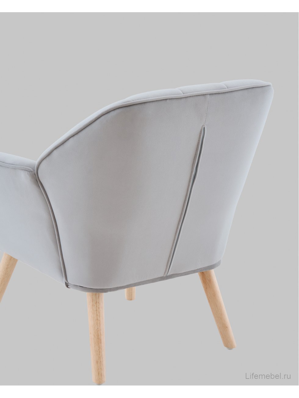 Кресло Руди серебристый