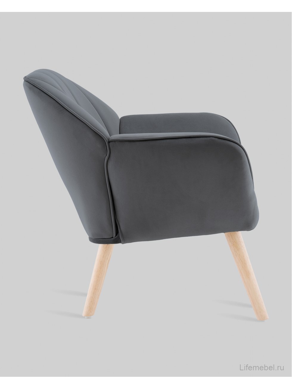 Кресло Руди серый