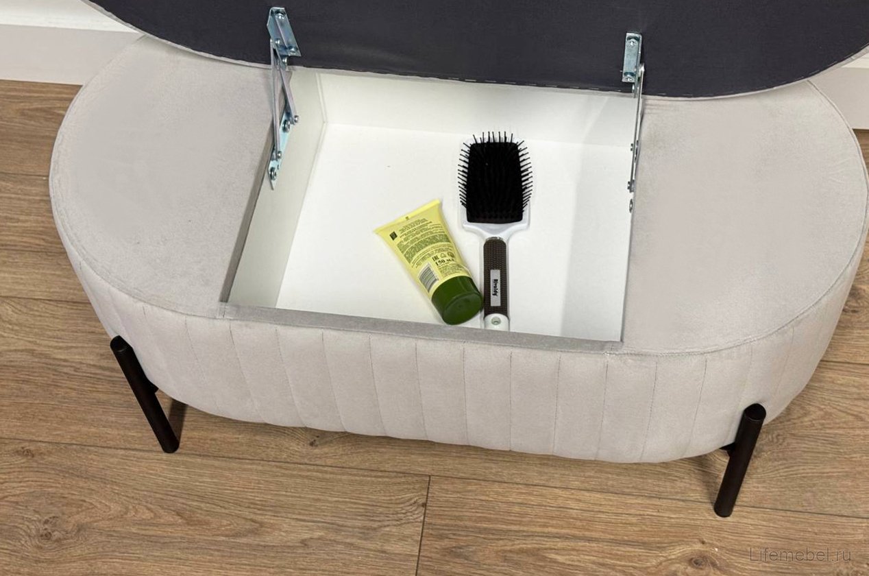 Пуф Винни галька (велюр)