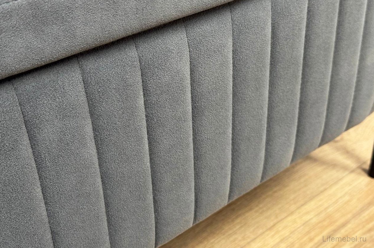 Пуф Винни графит (велюр)