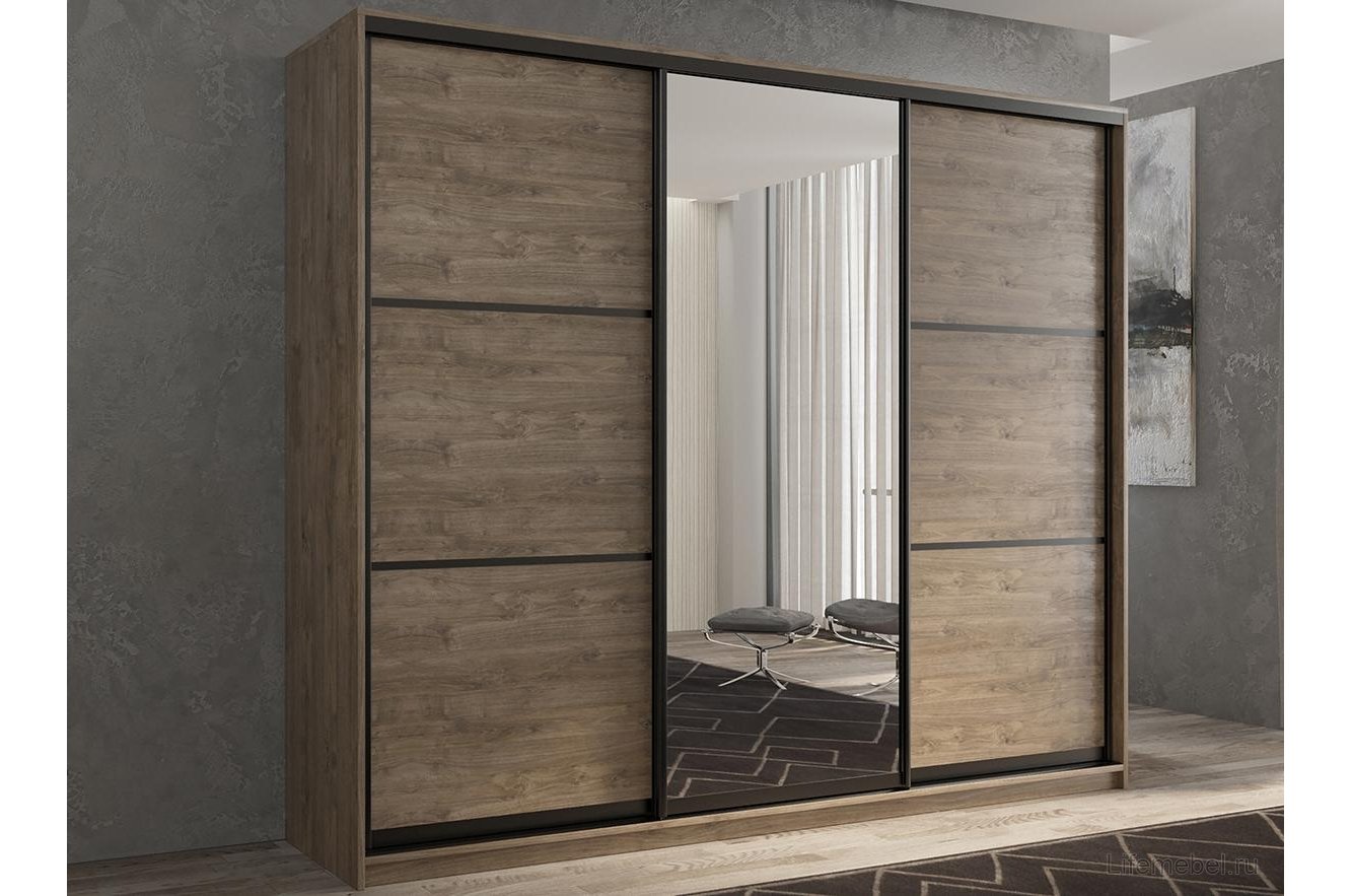 Шкаф-купе Кааппи 2 180х60 дуб харбор эспрессо