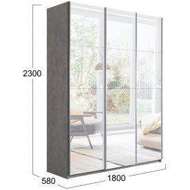 Шкаф-купе Траст СШК 2.180.60-13.13.13