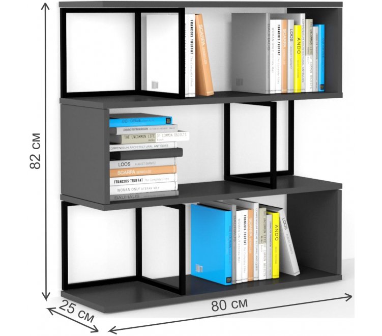 Стеллаж City ST 880 графит Стеллаж City ST 880 графит