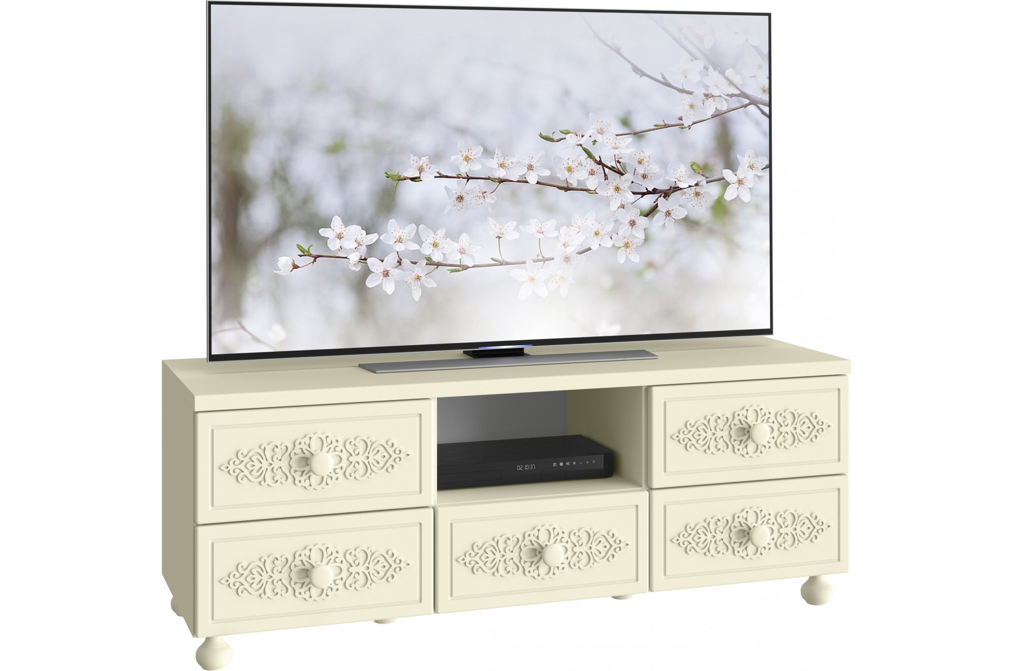 ТВ-тумба Ассоль плюс АС-56 ваниль