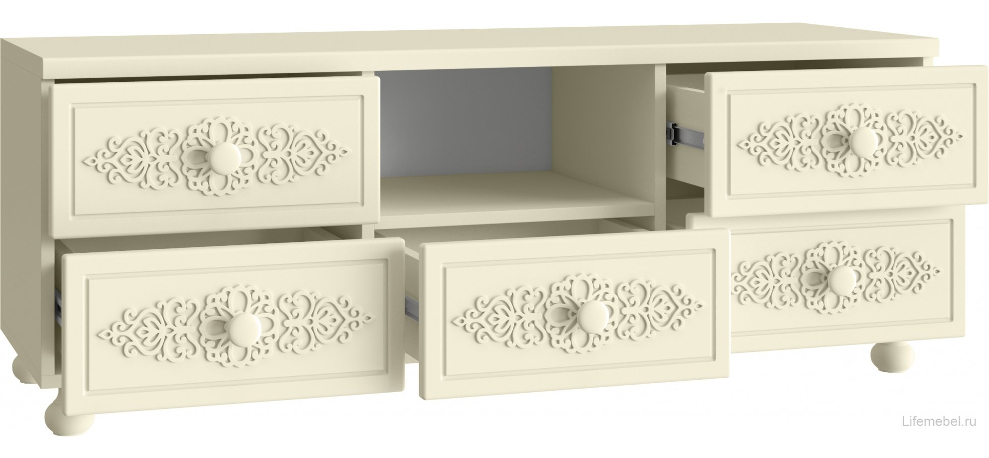 ТВ-тумба Ассоль плюс АС-56 ваниль