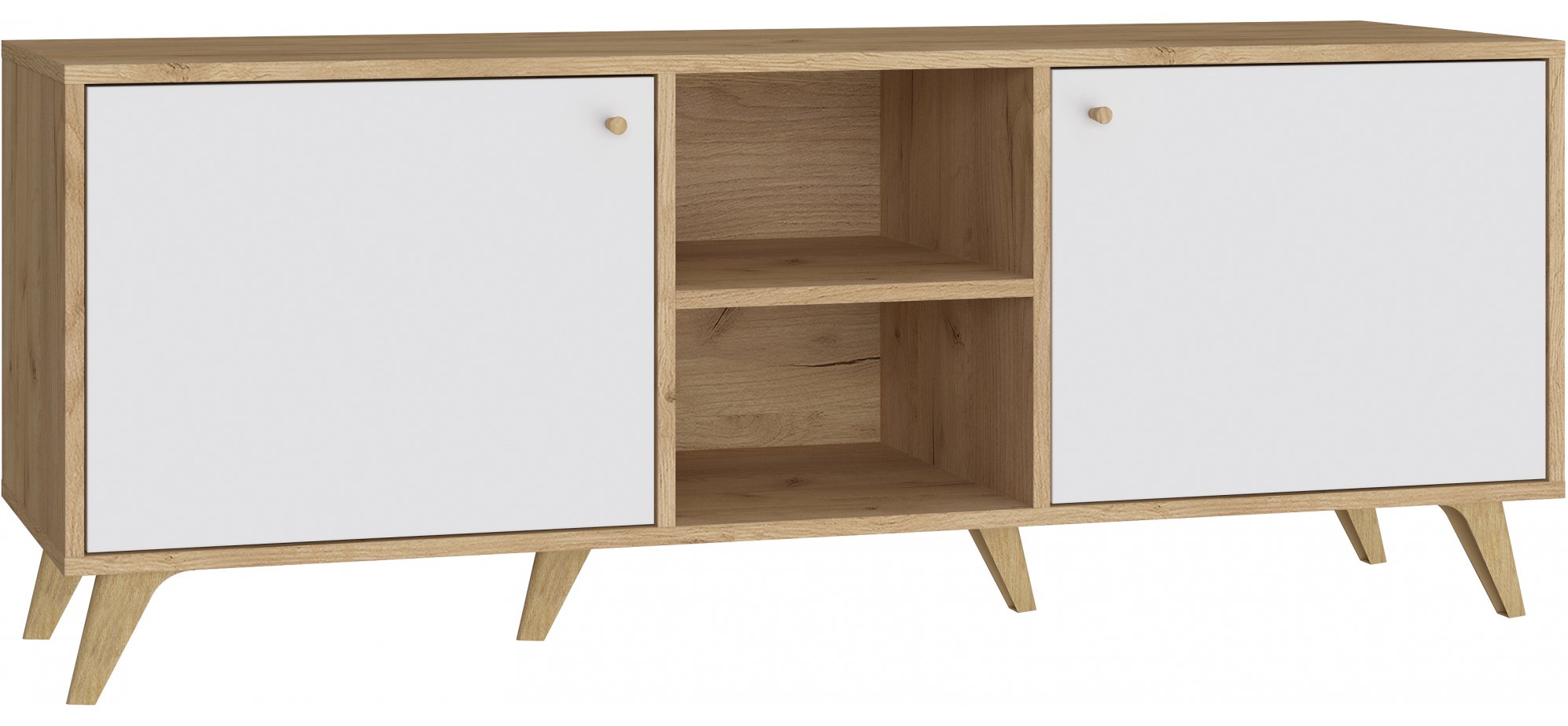 ТВ-тумба Ирма ИР-13 дуб крафт / белый структурный