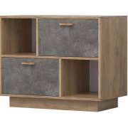 дуб крафт золотой / камень темный