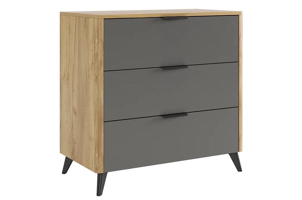 Комод Адам дуб крафт золотой/графит