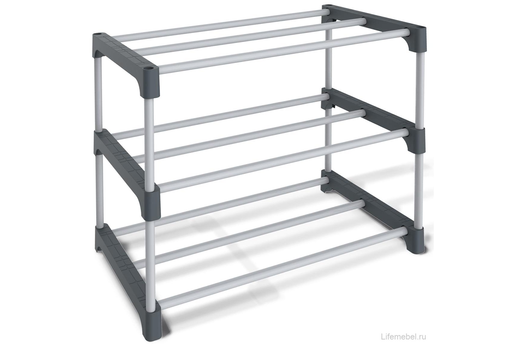 Обувница SHT-SR6-P/SR3-P серый / темно-серый