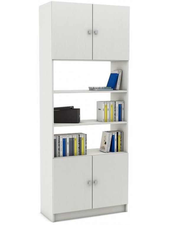 Стеллаж Бостон-7 белый