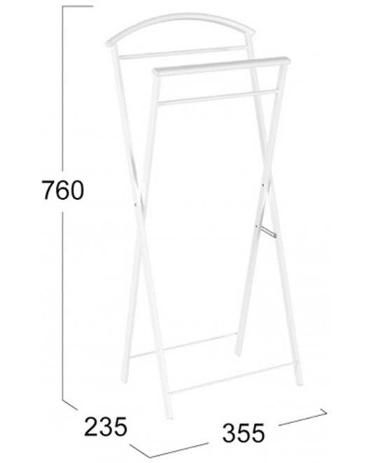 Костюмная вешалка Контур белый Костюмная вешалка Контур белый