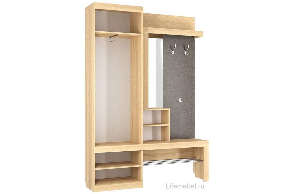 Готовая прихожая Алекс дуб сонома / скала
