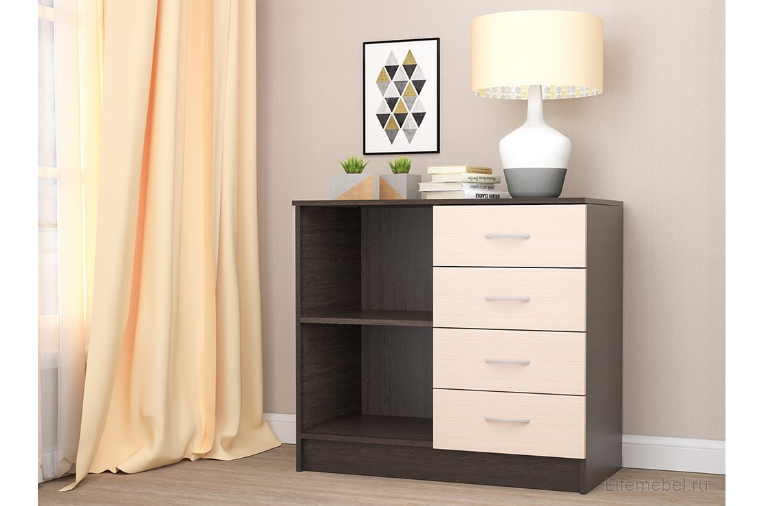 Комод Кэт-7 венге linum/дуб белфорт