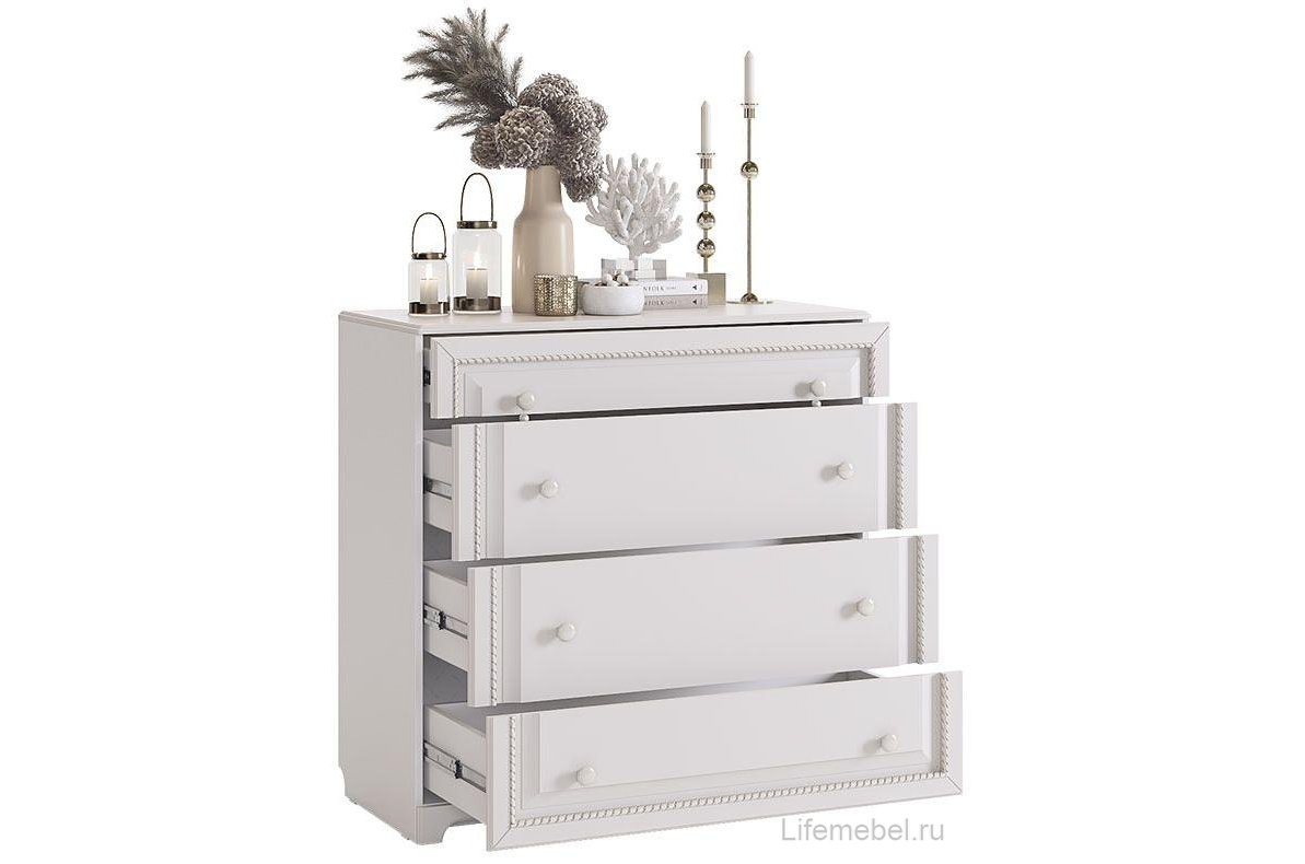 Комод Белла белый / джелато софт