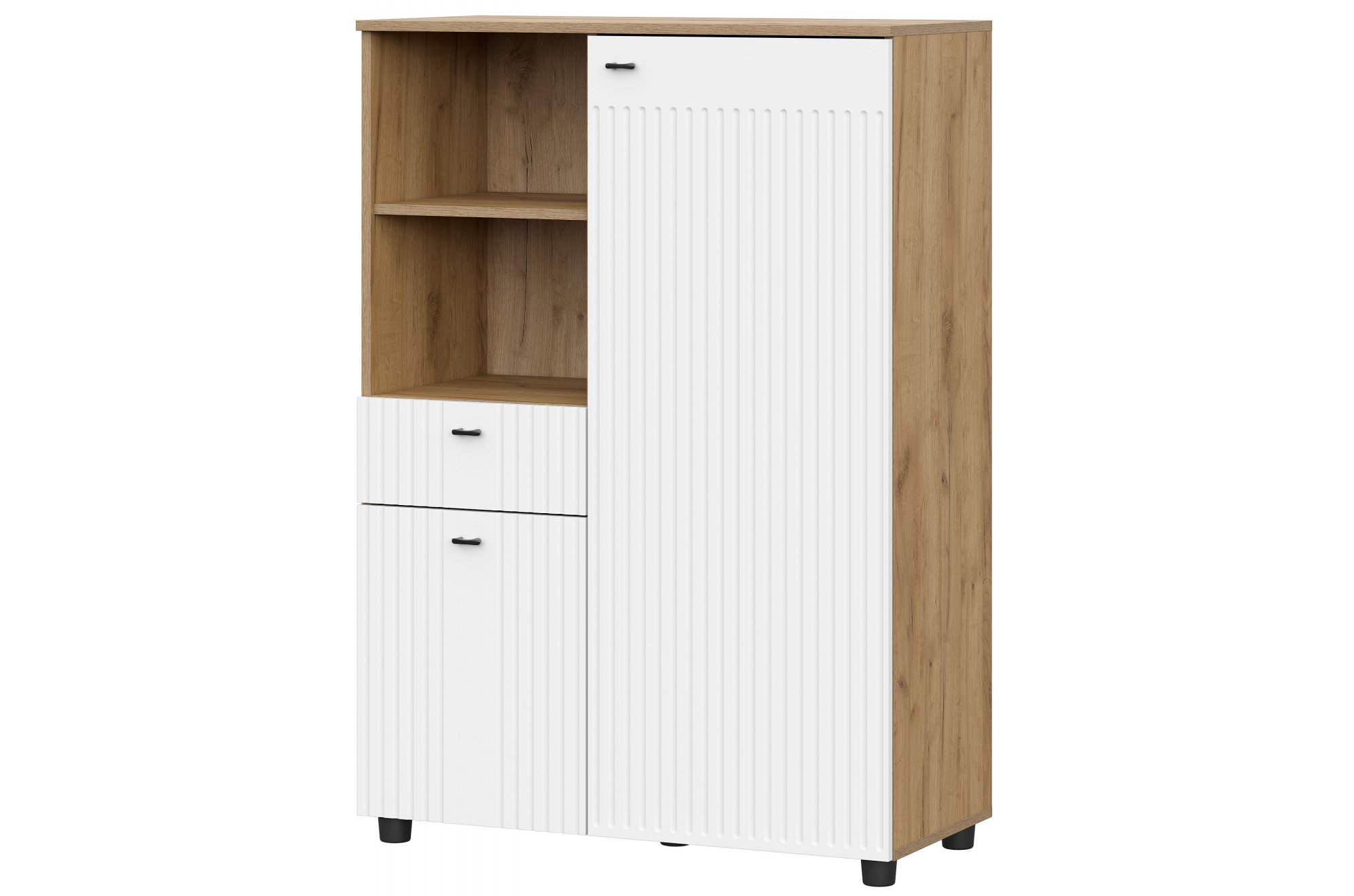 Комод Эдолина дуб золотой / белый матовый